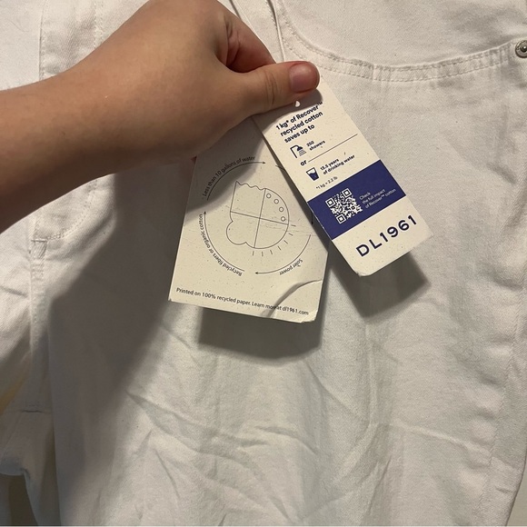 DL1961 Bridget boot high rise instasculpt 32” womens jeans white NWT - Picture 5 of 12